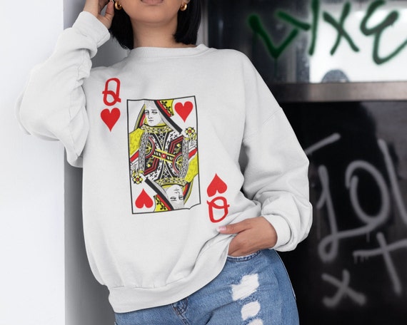 Card Novelty Sweater Preppy Sweatshirt 