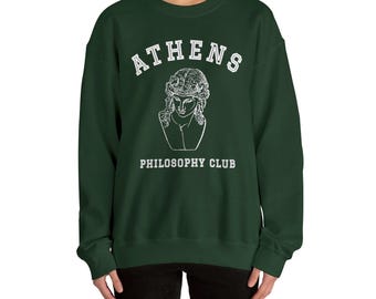 Philosophy Dark Academia Clothing Women Alt Clothing Greek Mythology Greek Statue Indie Sweatshirt Light Academia Clothing Preppy Sweatshirt