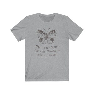 Rumi Quote Butterfly Tshirt Cottagecore Shirt Light Academia Aesthetic Clothes Meditation Shirt Indie Shirt Philosophy Shirt Alt Clothing Athletic Heather