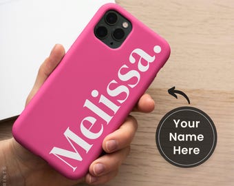 Personalized Name Phone Case, Custom Monogram iPhone 17 16 15 14 13 Tough Case