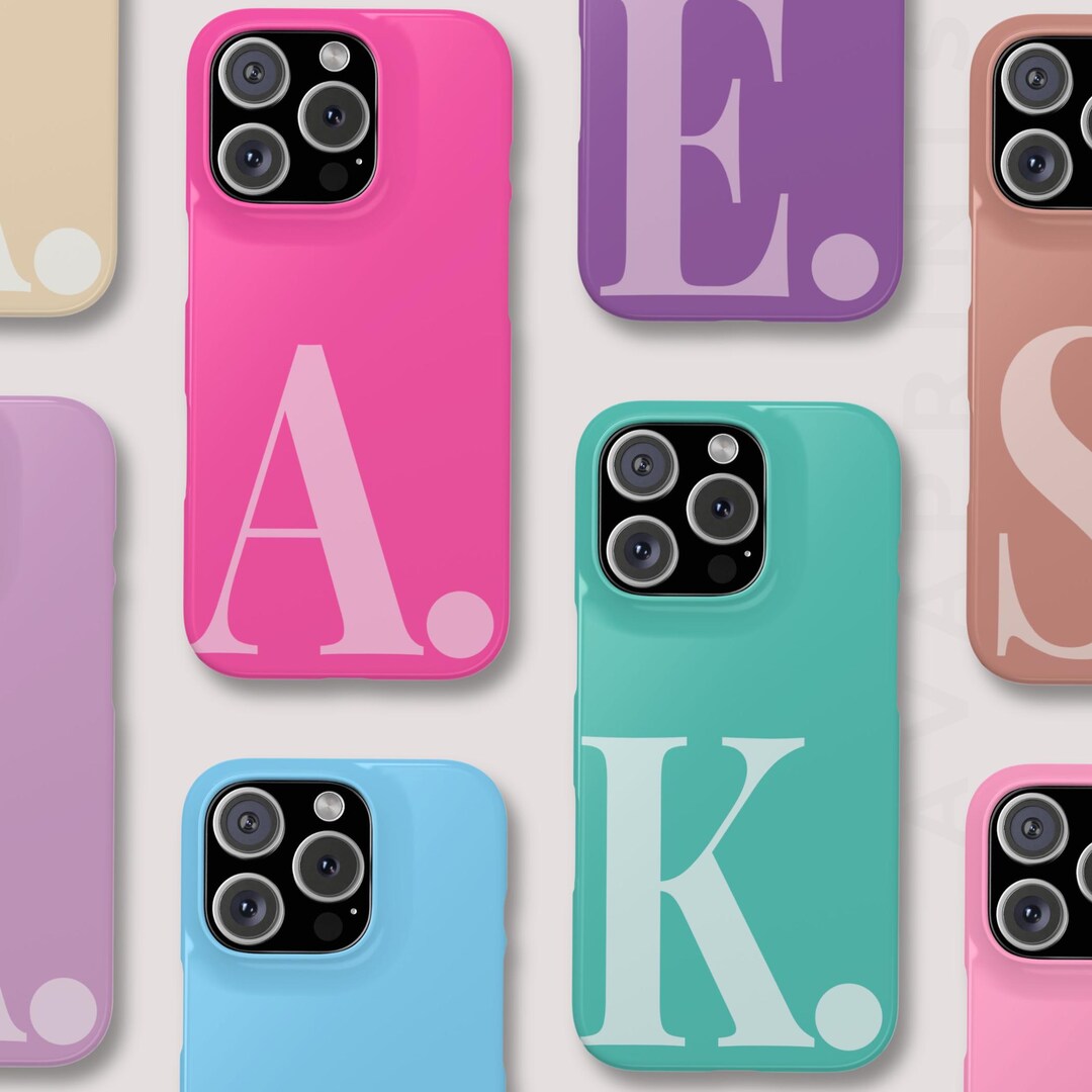Personalised Large Initial Phone Case for iPhone 17 16 15 14 13 Pro Max, Custom Monogram SLIM CASE - Etsy Personalised Large Initial Phone Case for iPhone 17 16 15 14 13 Pro Max, Custom Monogram SLIM CASE - Etsy