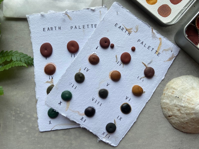 Earth Palette in Ceramic Travel Palette image 8