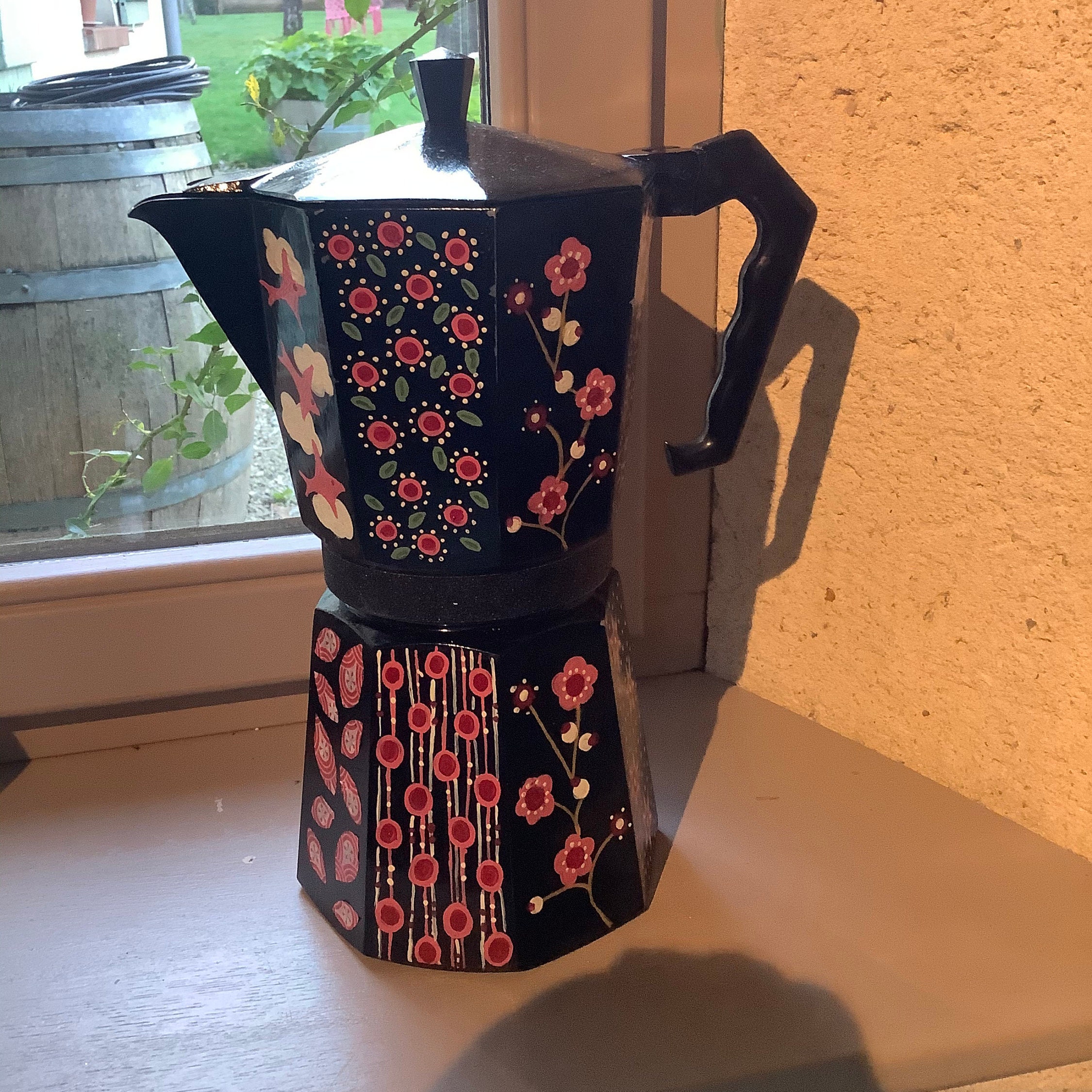Cafetière Italienne Noire Multifacettes