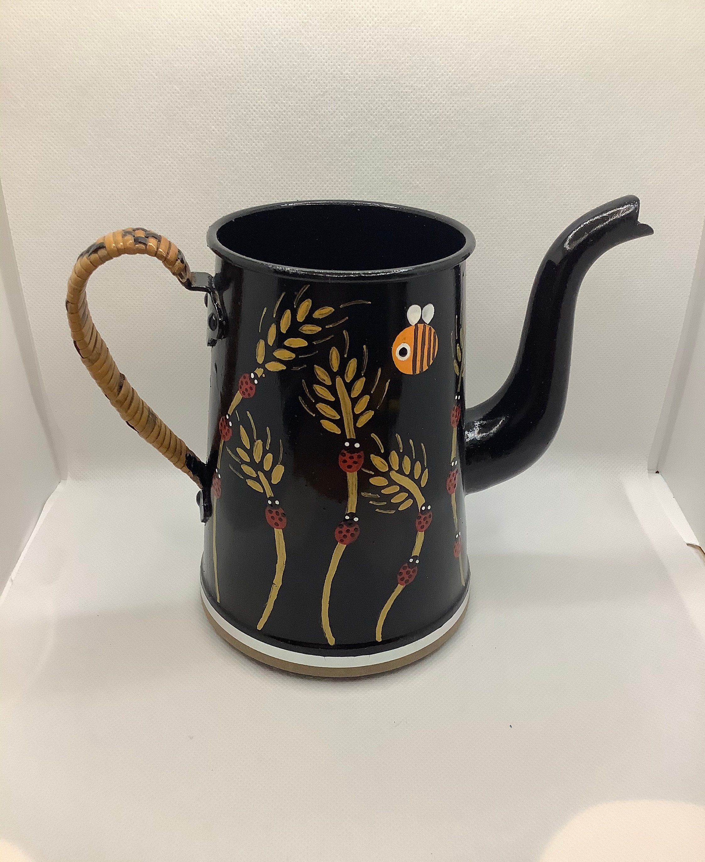 Cafetière Noire Champs de Blés