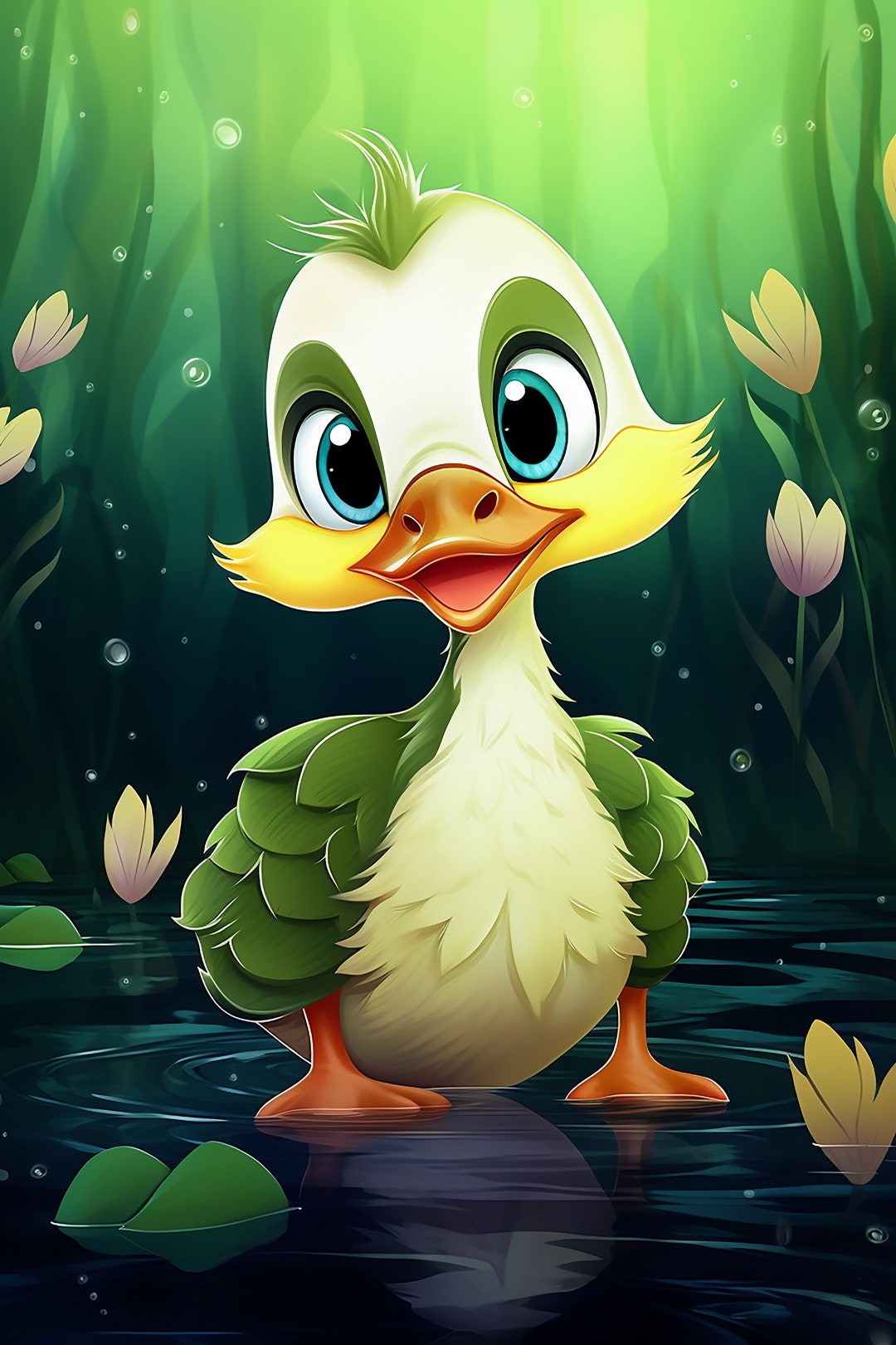 Quacky Delight Cute Duckling - Etsy