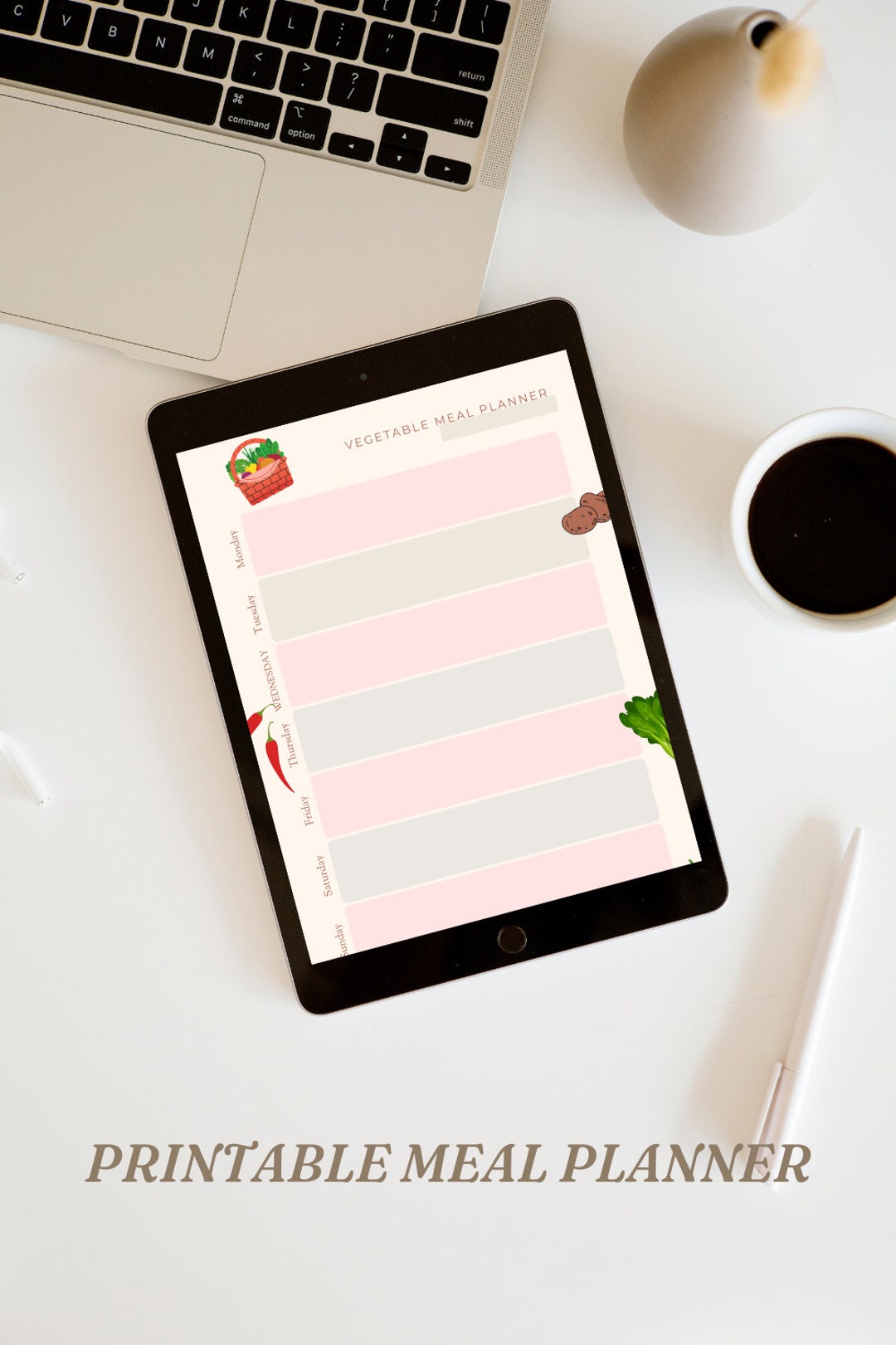 Meal Planner Printable Daily Food Diary Meal Tracker Food - Etsy