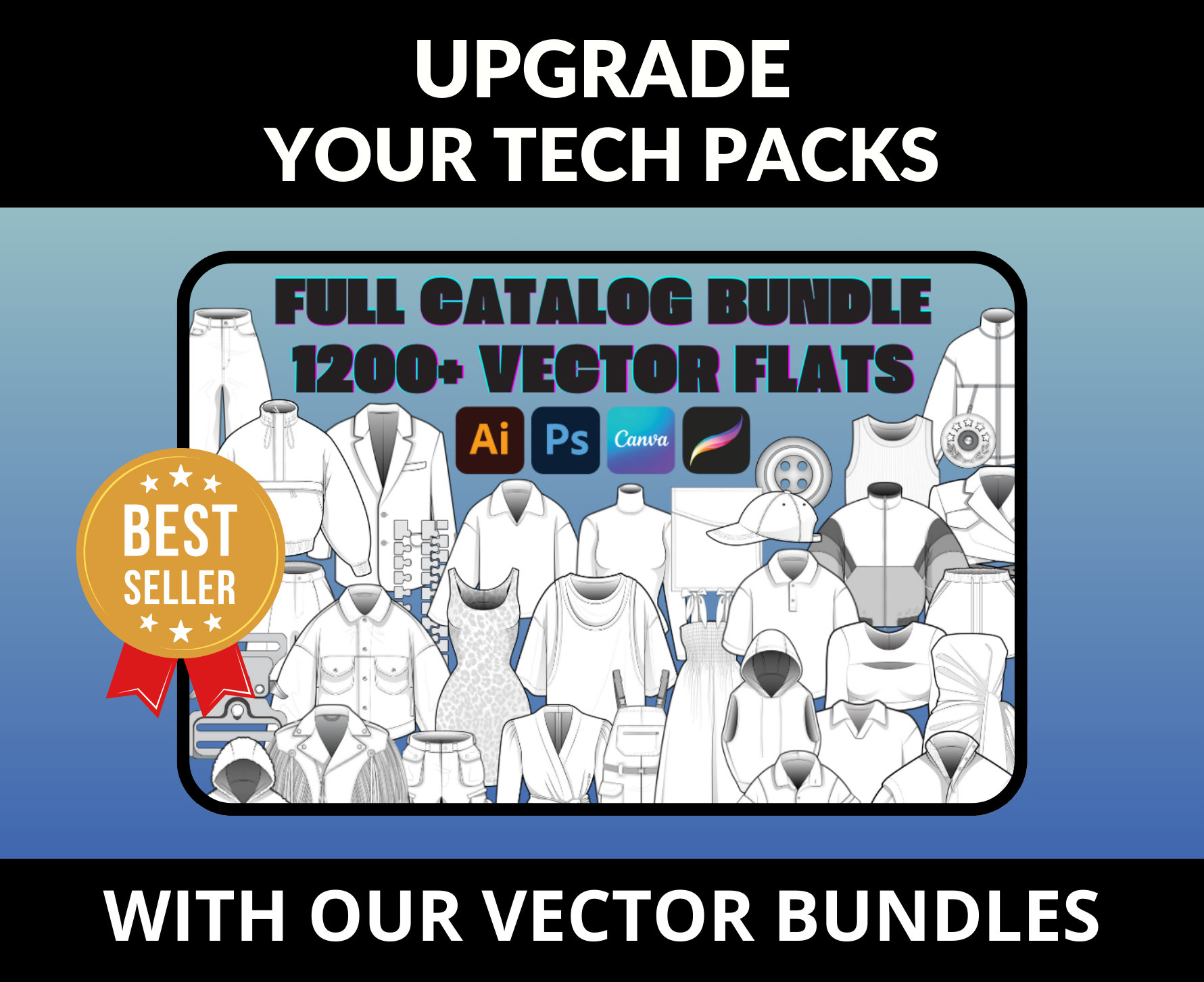 Fashion Tech Pack Template DIY Tech Pack Ai. PDF Hoodie Tech Pack Kit ...