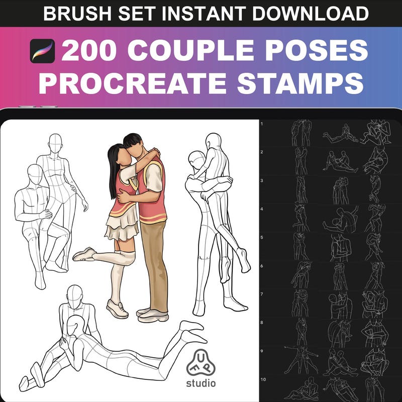 Anime Couple Poses - Etsy