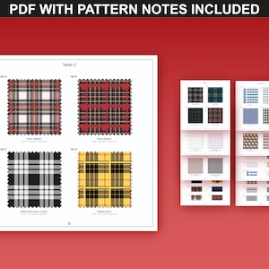 PDF document included in the Check Pattern Bundle by FUPstudio, featuring pattern details and technical specifications.