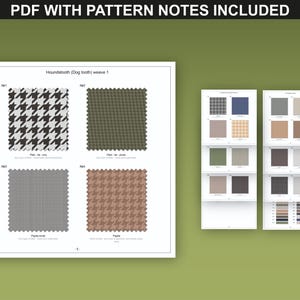 Twill Line Template.pdf Twill Fabric Patterns - Fashion Textile Pattern Template - Instant ...