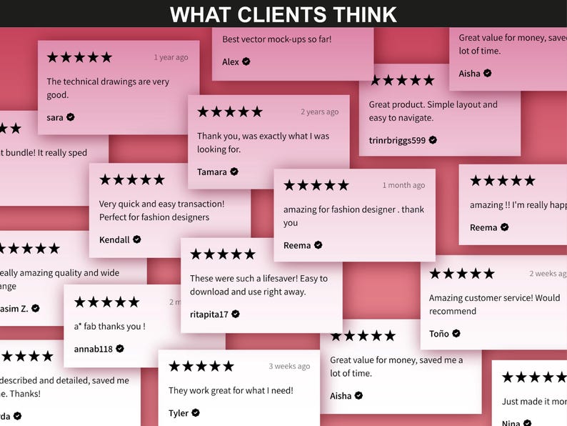 Compilation of positive customer reviews for FUPstudio mockups, emphasizing quality and ease of use.