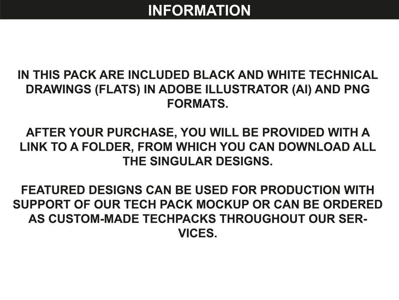 Black and white technical drawings included in the men shirt vector mockup bundle. Editable for fashion design in Adobe Illustrator and Procreate.