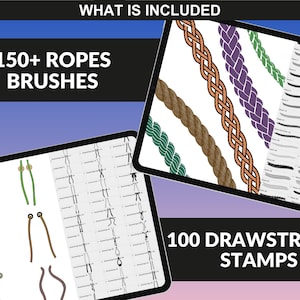 Ropes Brushes and Drawstrings Stamps for hoodie fashion designs and activewear sketches by FUPstudio