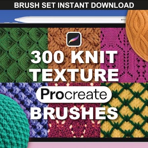 300 Procreate Knit Fabric Brushes Seamless Fabric Knit Texture Procreate Brushes Fashion Templates Clothing Fabric Brushes Knit Brush