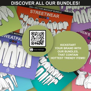 Promotional image featuring other FUPstudio pattern bundles with QR code for easy access.