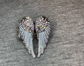 Silver Angel wings ring