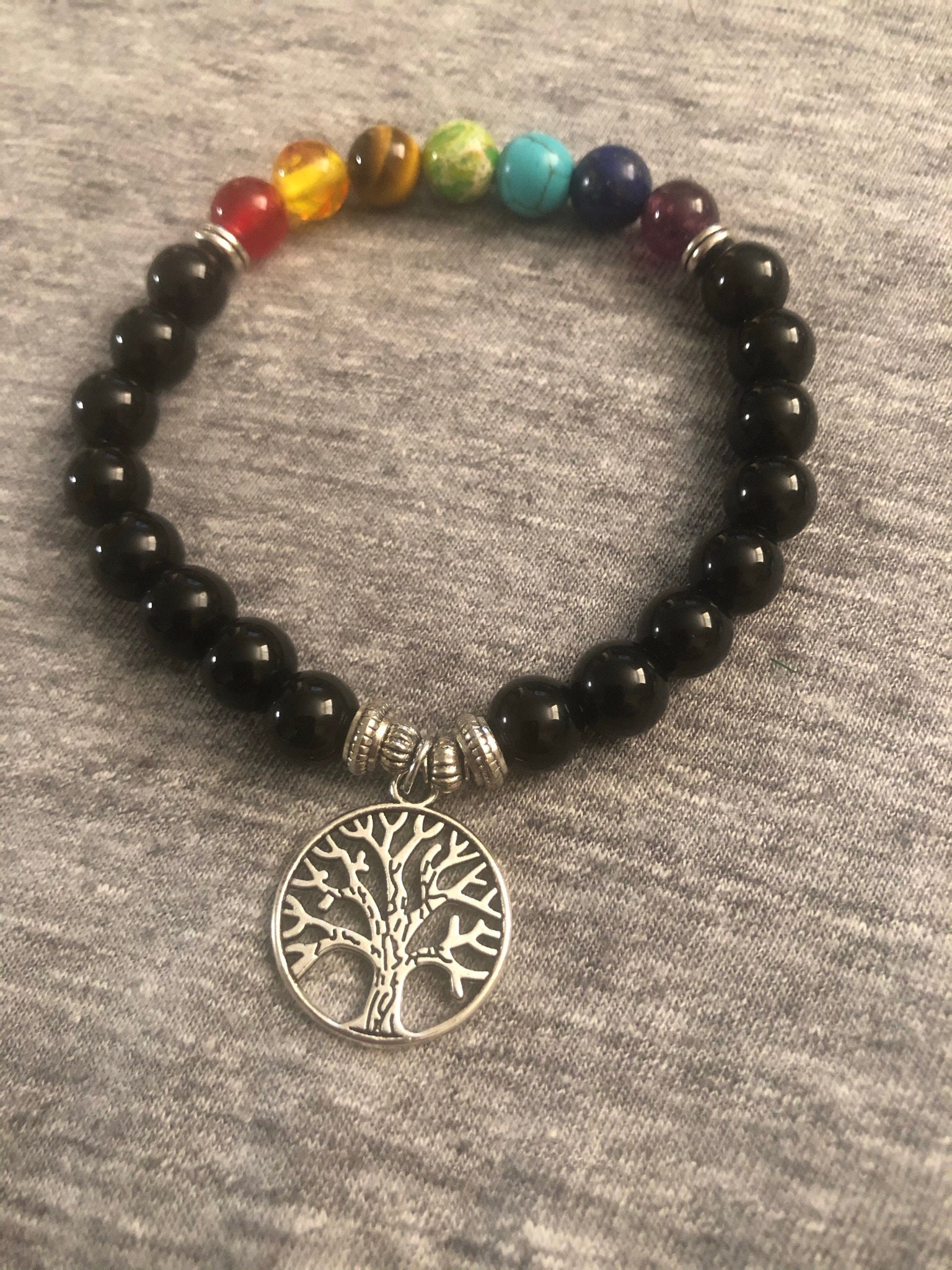 Tree of Life Chakra Bracelet - Etsy