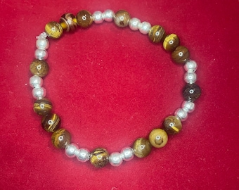 8 inch tigers eye bracelet