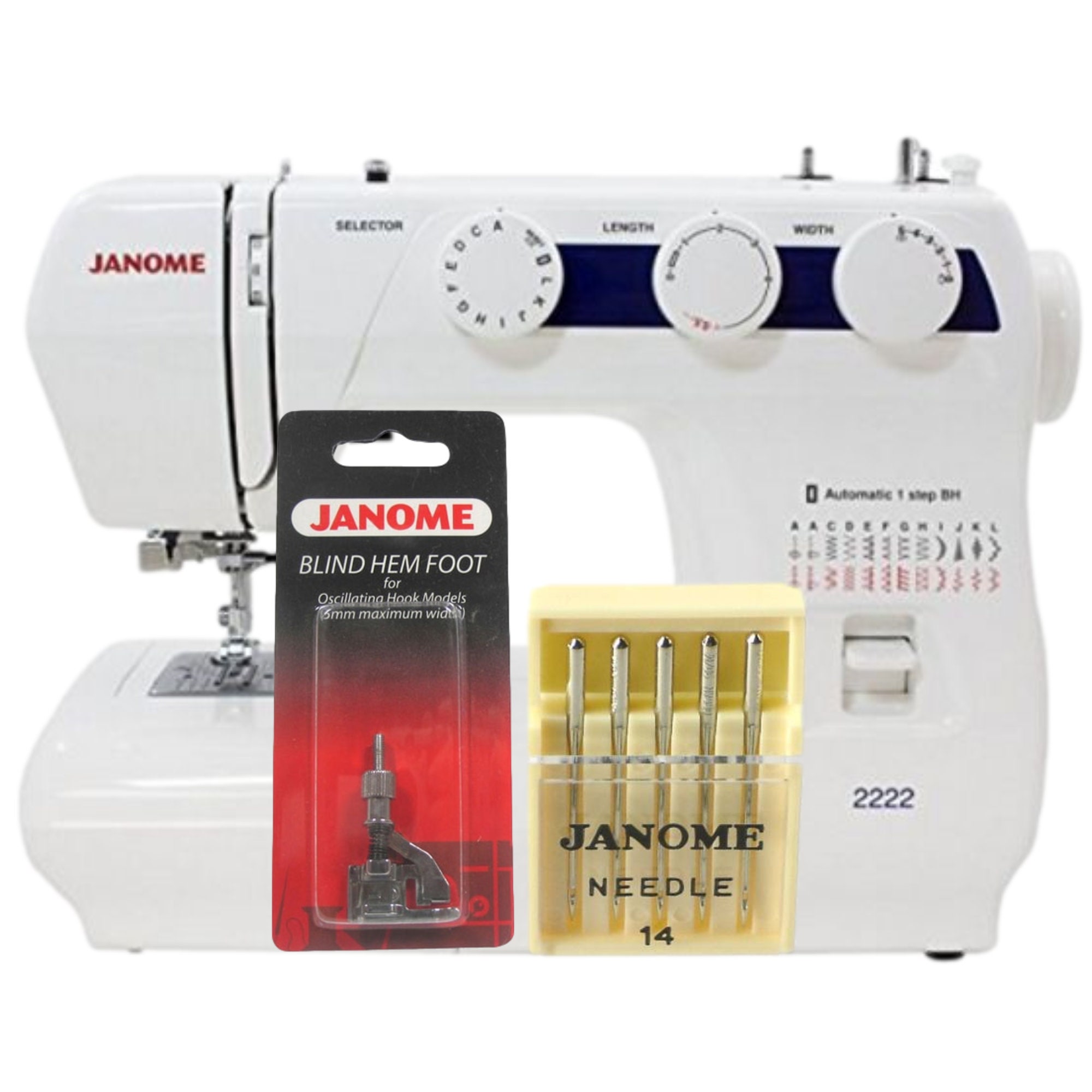  Janome Blue Tip Sewing Machine Needles Size 75/11, 3 X 5/Pk  Needles