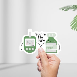 Type 1 Diabetes Sticker | Laptop Sticker | Hydroflask Sticker | Water Bottle Sticker | Journal Sticker | Die Cut | Diabetic Gifts | T1D