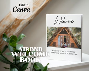 Airbnb Welcome Book Template: Simple Cabin Design (Canva)