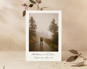 Polaroid Save the Date Template: Simple Wedding Invitation (Digital Download)