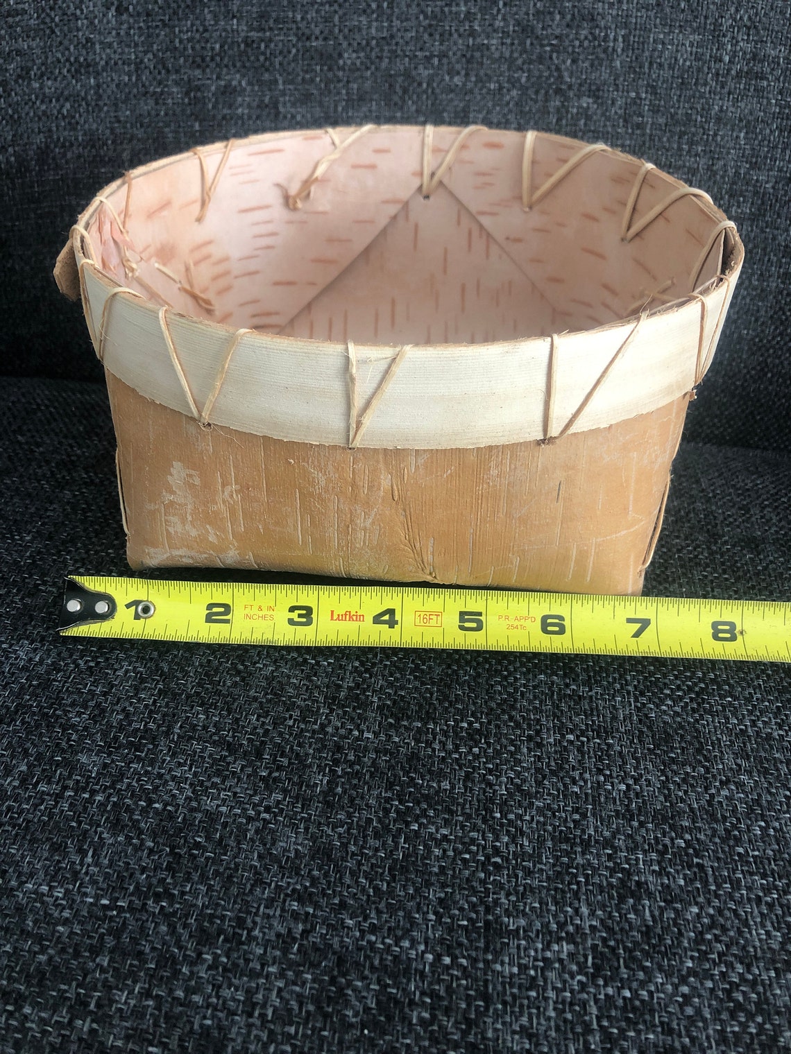 Birch Bark Basket Medium Etsy