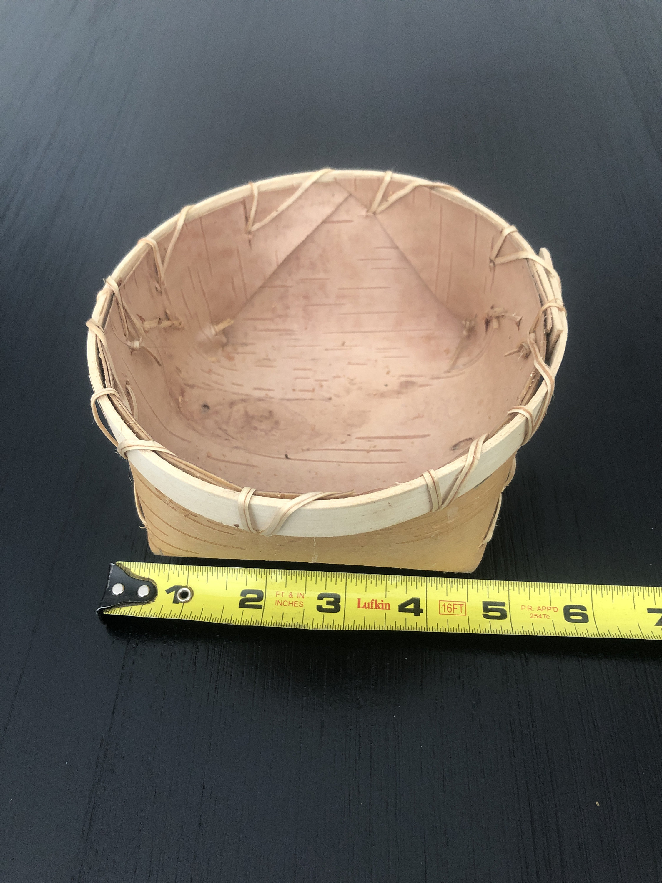 Birch Bark Basket Small Etsy Canada
