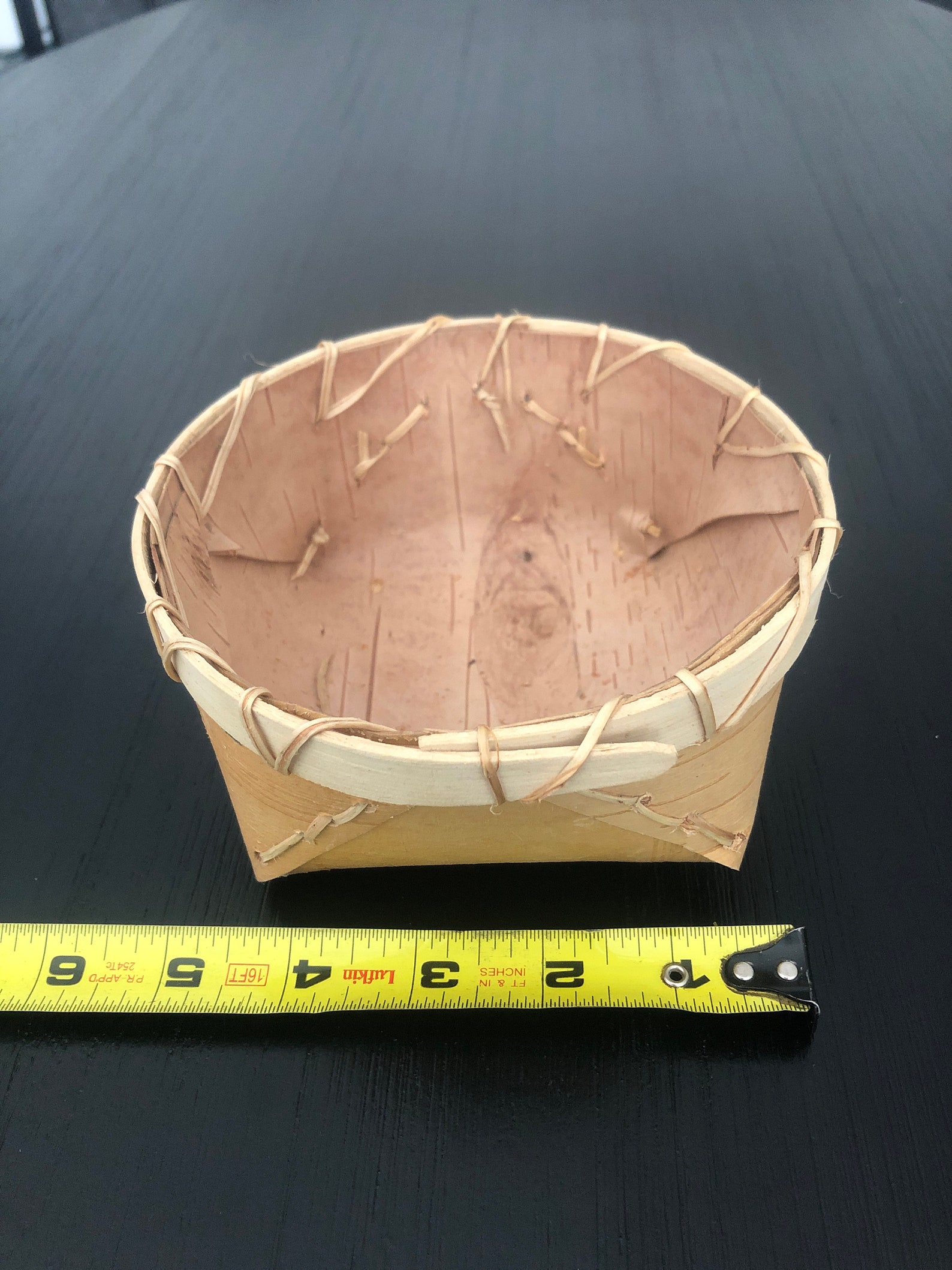 Birch Bark Basket Small Etsy