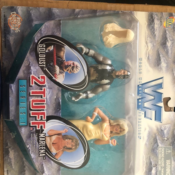 WWWF Jakks 2 Tuff Goldust & Marlena Series 1 NIB