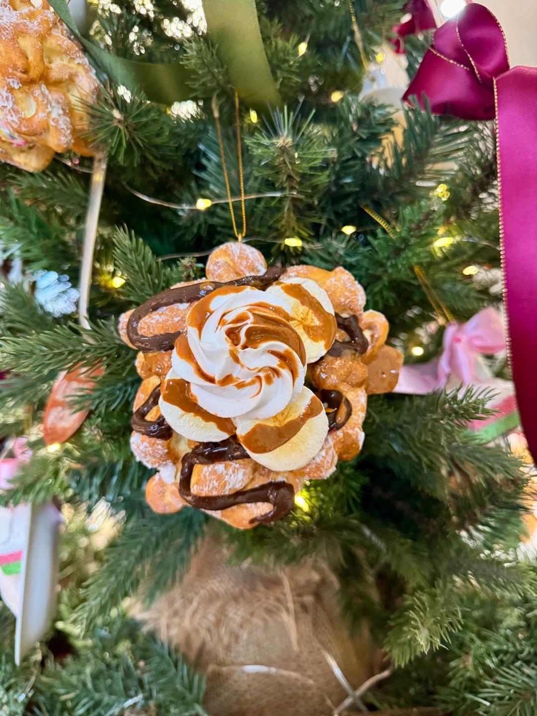 FAKE Funnel Cake Ornament - Fake Food Replica, Photo Prop - Etsy