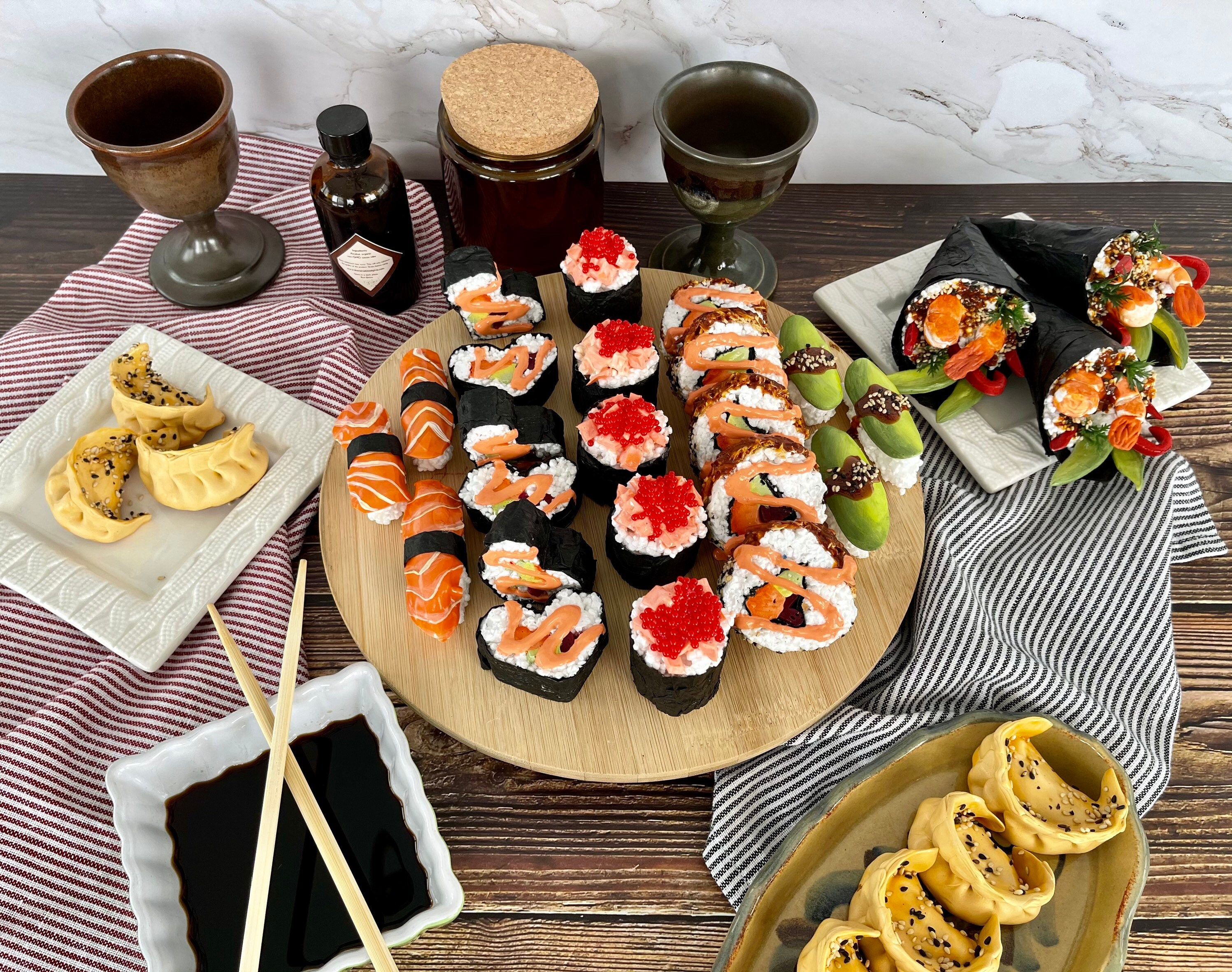 FAKE Shaggy Dog Sushi Set 3pc Etsy