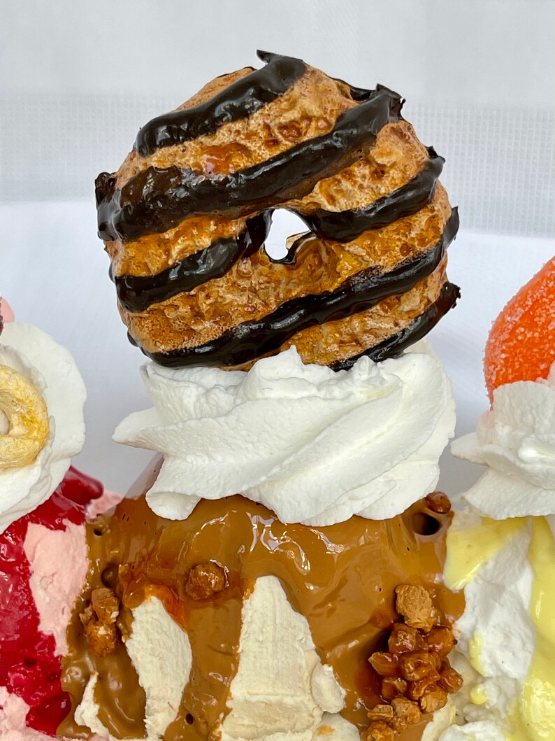 FAKE Ice Cream Sundae Sampler, Kitchen Decor, Photo Prop - Etsy