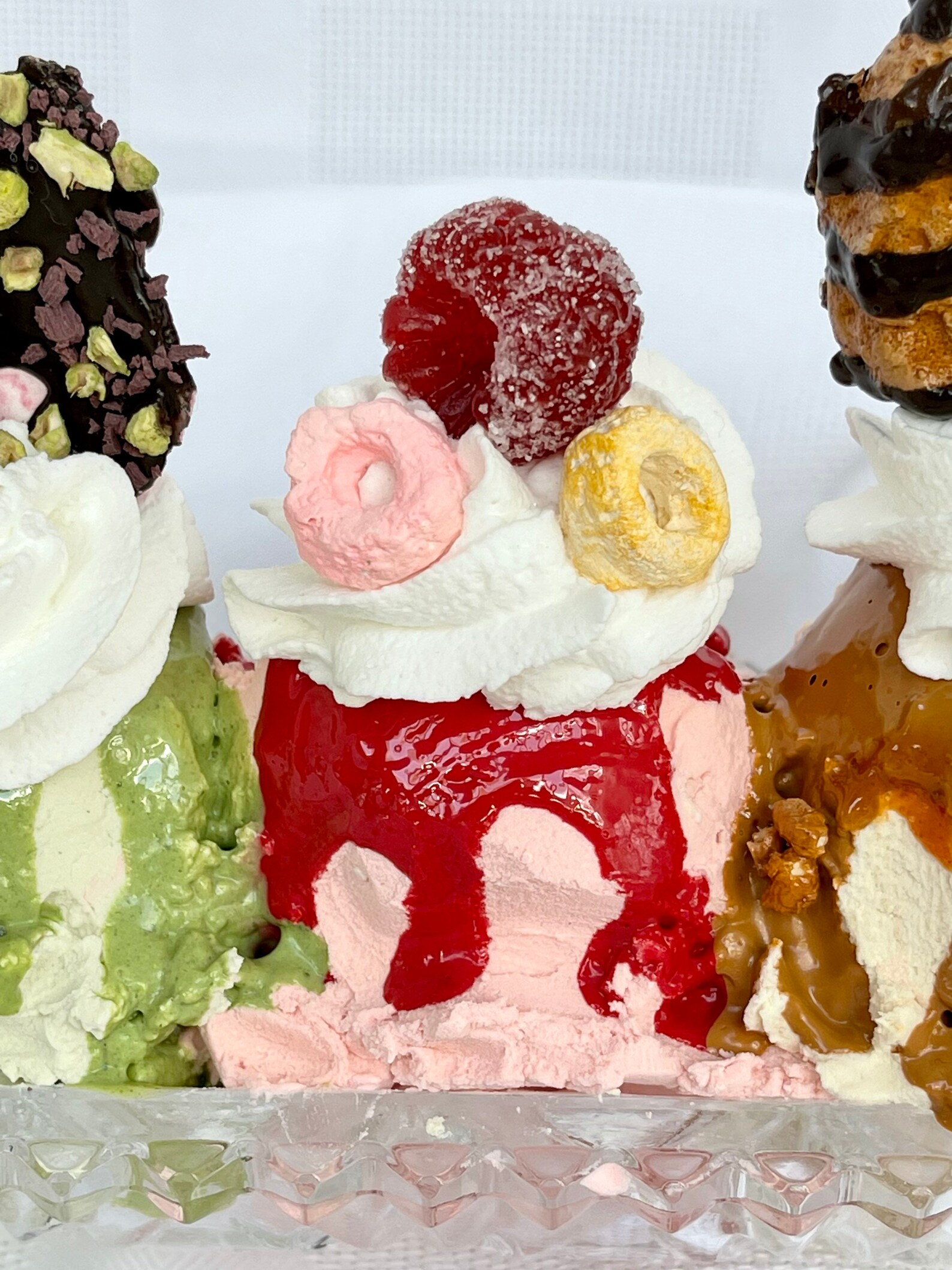 FAKE Ice Cream Sundae Sampler, Kitchen Decor, Photo Prop - Etsy