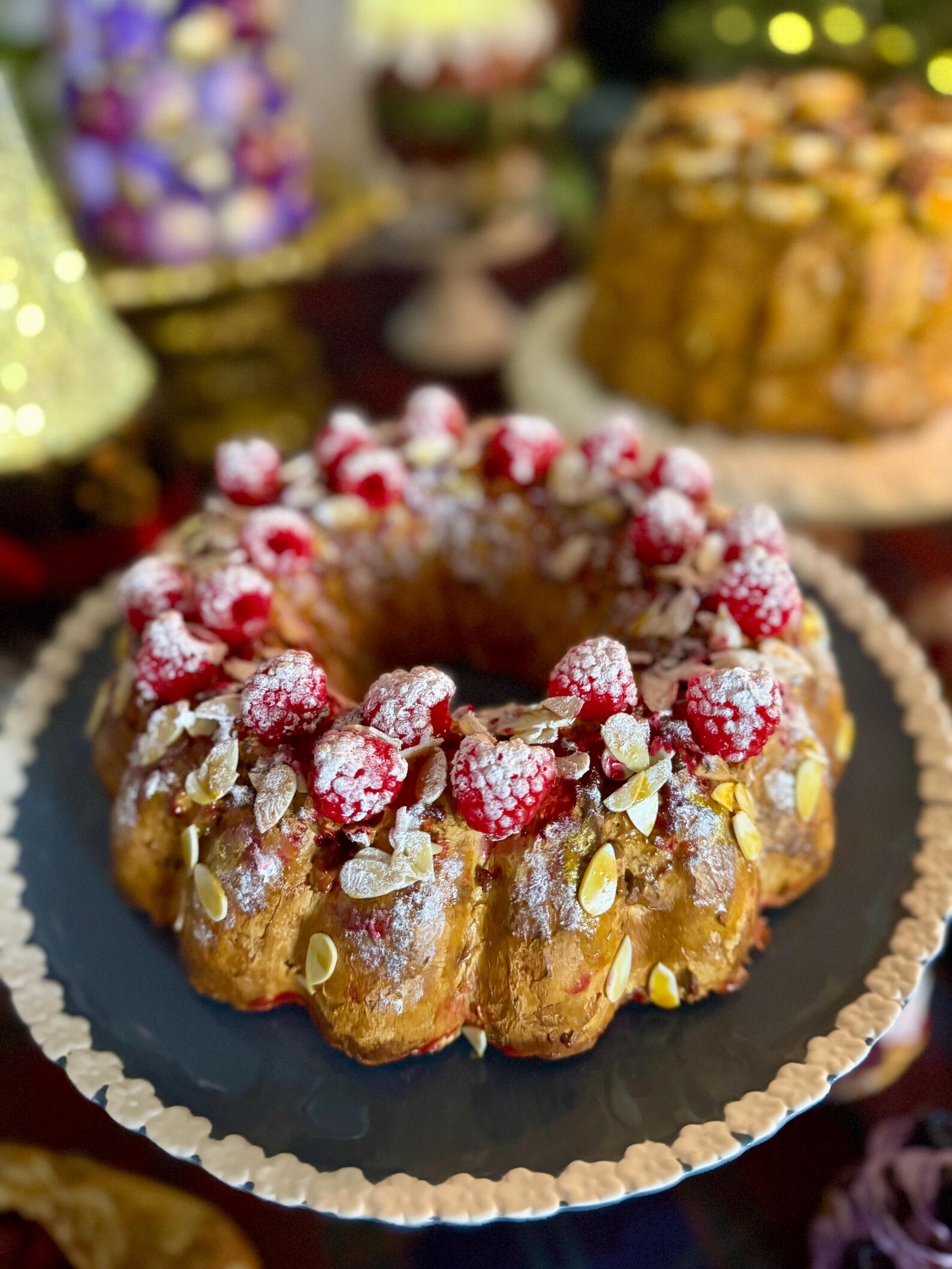 FAKE Raspberry Almond Bundt Cake - Fake Food Replica, Photo Prop ...