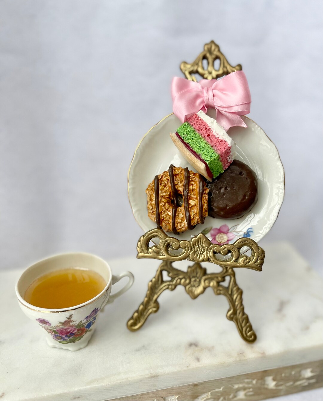 FAKE High Tea Ornament Set, Photo Prop, Kitchen Decor - Etsy