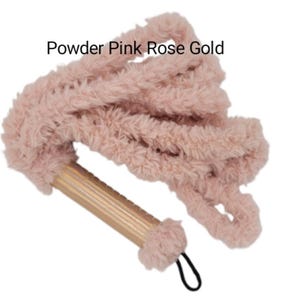 Goodboi 3.0- Pink and Purple Color Series. Faux fur covered rubber flogger.