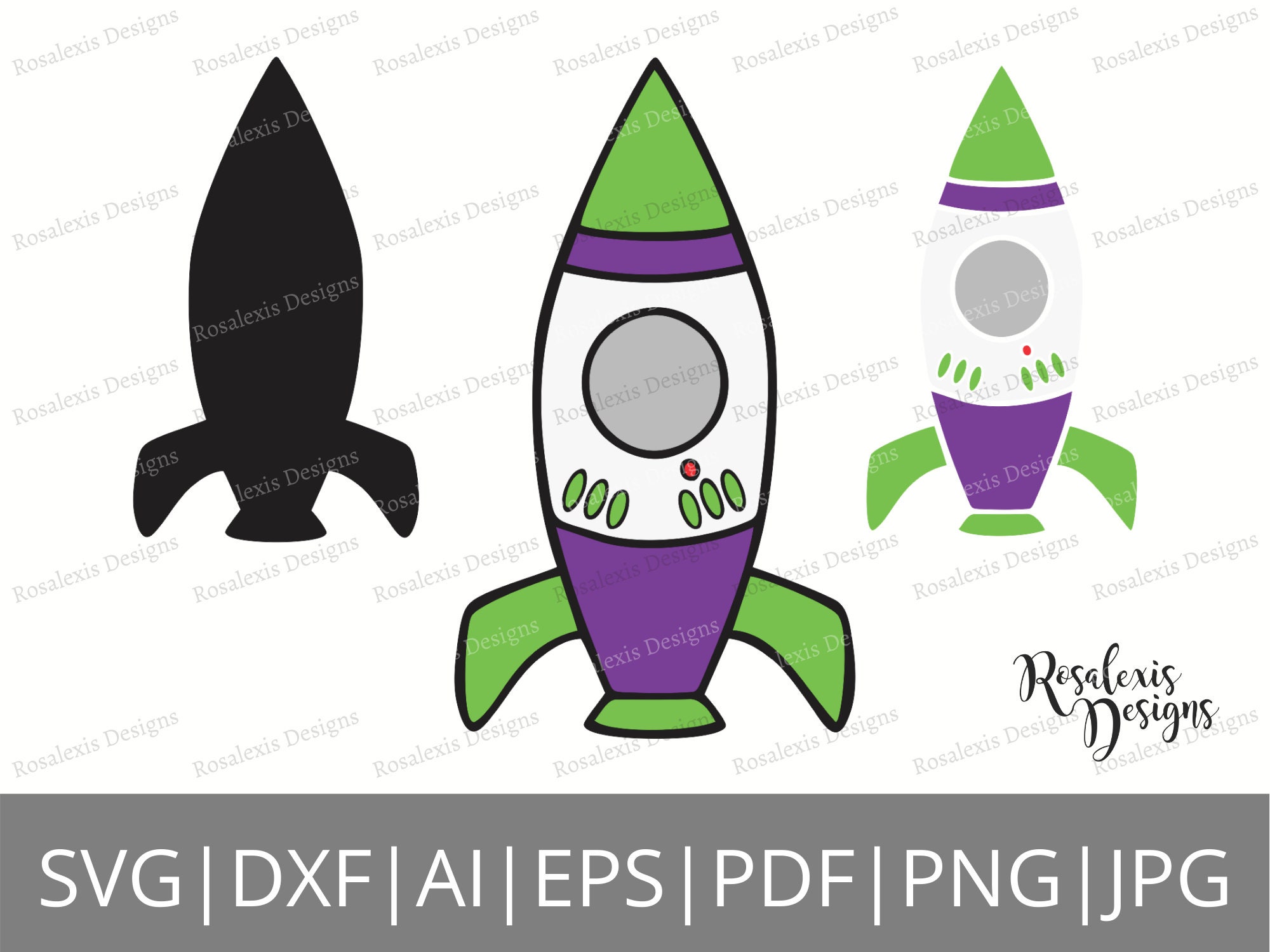 Buzz lightyear rocket ship clipart