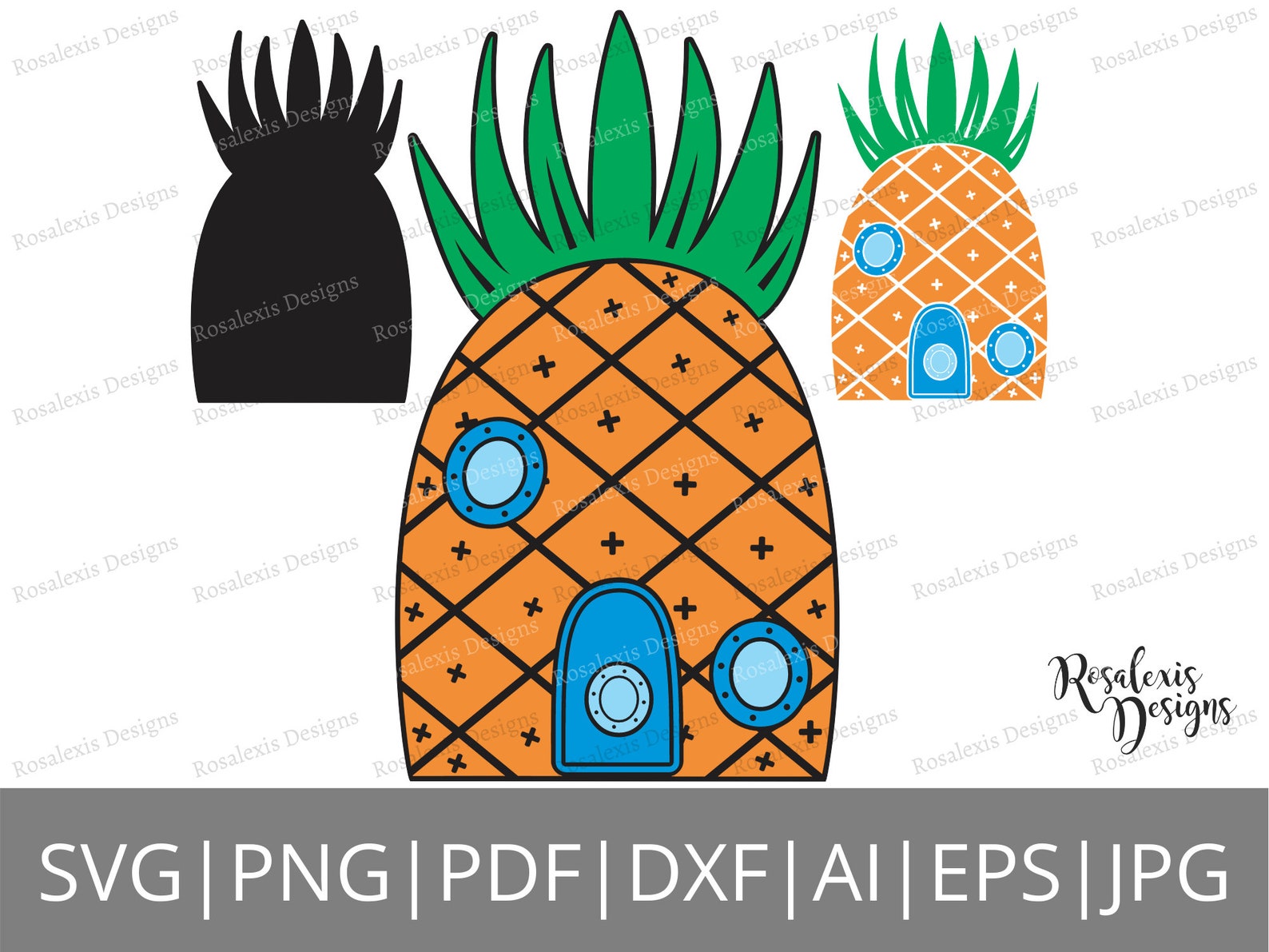 Spongebob Pineapple SVG