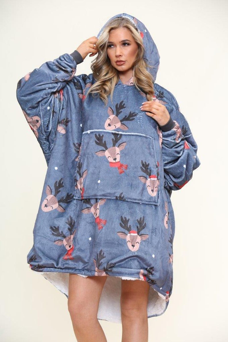 Women's Oversized Oddie Hoodie Blanket Sherpa Fleece Etsy UK