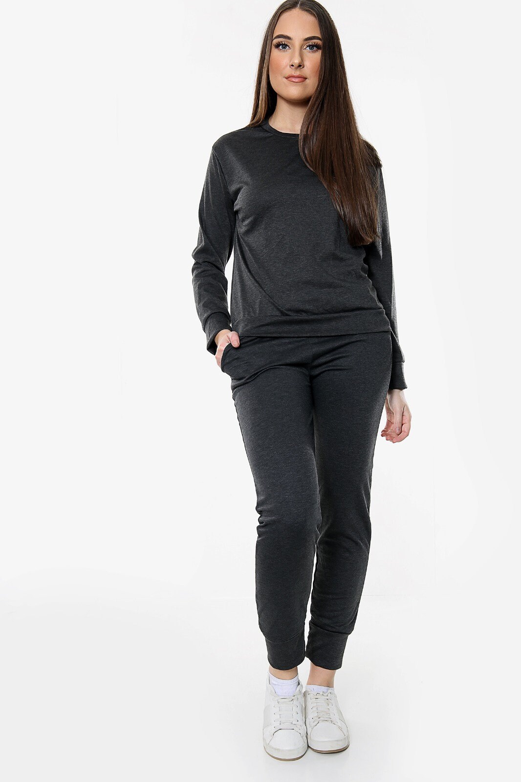 Womens Ladies Tracksuit Set Full Sleeve Boxy Top Bottom Lounge Etsy UK