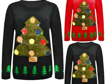 Light up Christmas Sweater - Etsy Ireland