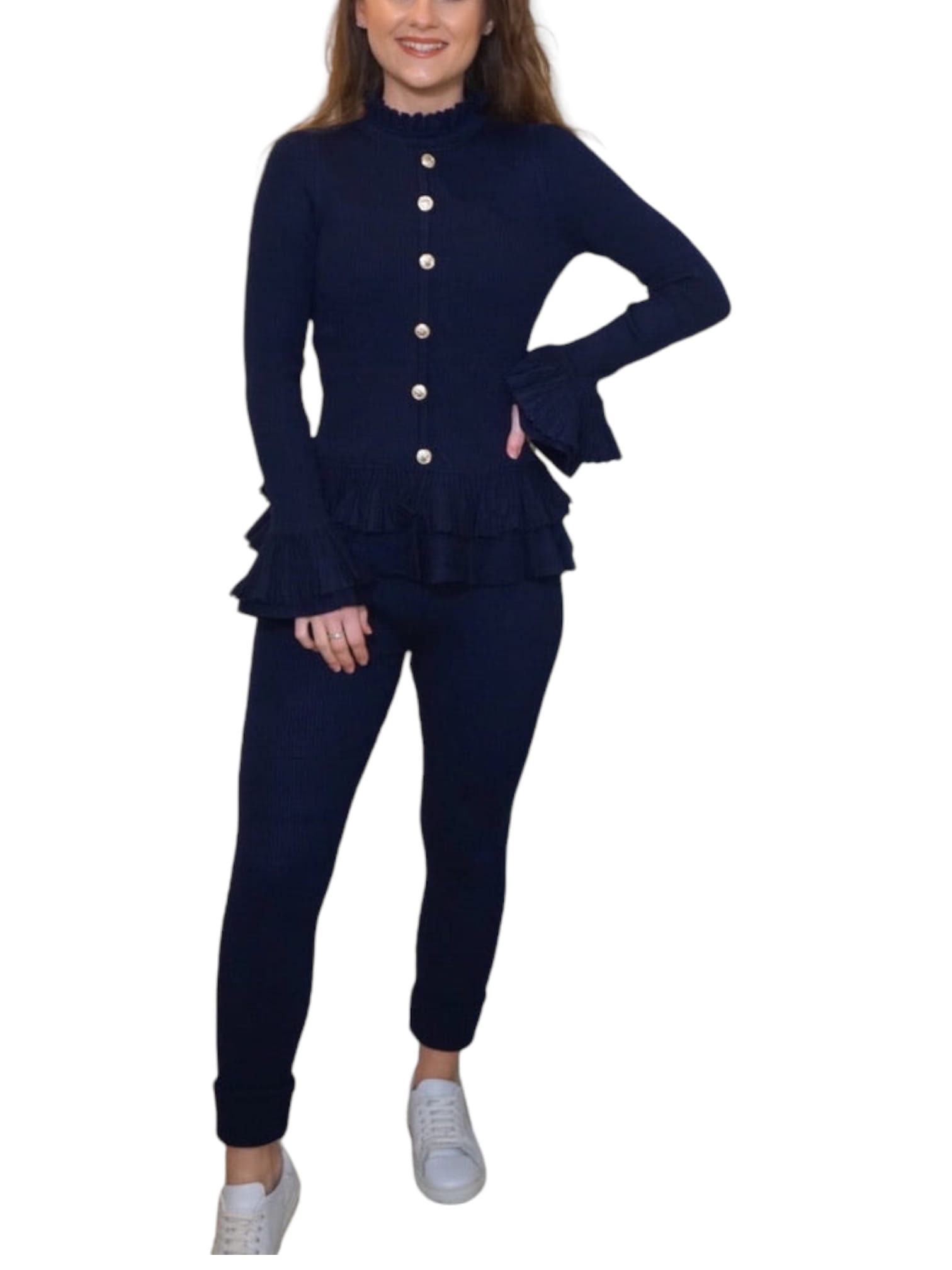 Women's Tracksuit Set Ladies Lounge Wear Peplum Frill Etsy UK