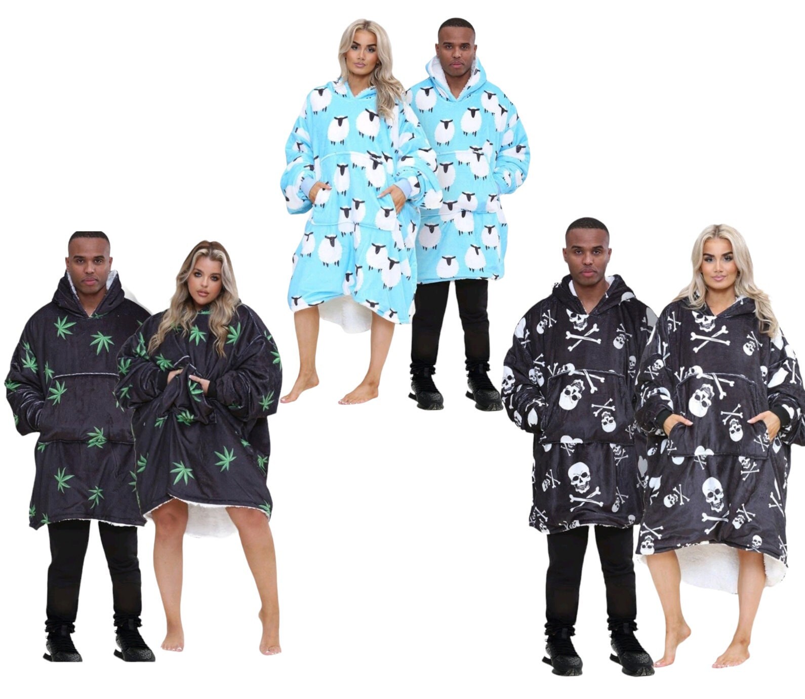 Adult Unisex Oversized Oddie Hoodie Blanket Sherpa Fleece Etsy UK