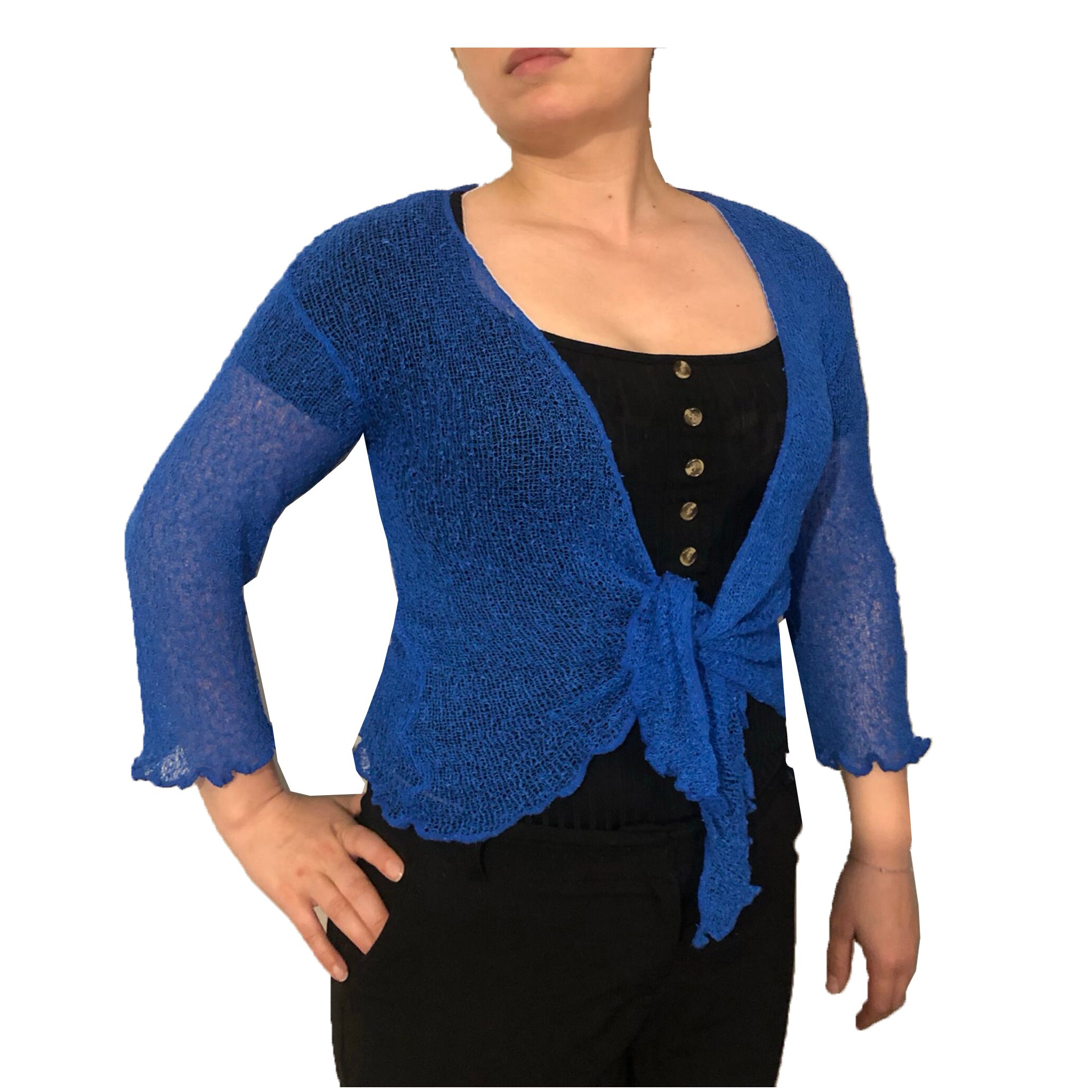 Womens Shrug Boleros Tie up Stretch Net Ladies Bali One Size - Etsy Canada