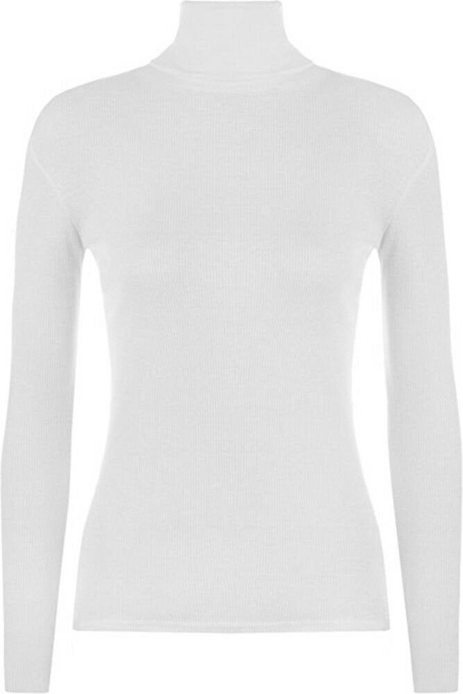 Womens Ladies Polo Neck Roll Turtle Neck Ribbed Jumper Top | Etsy UK