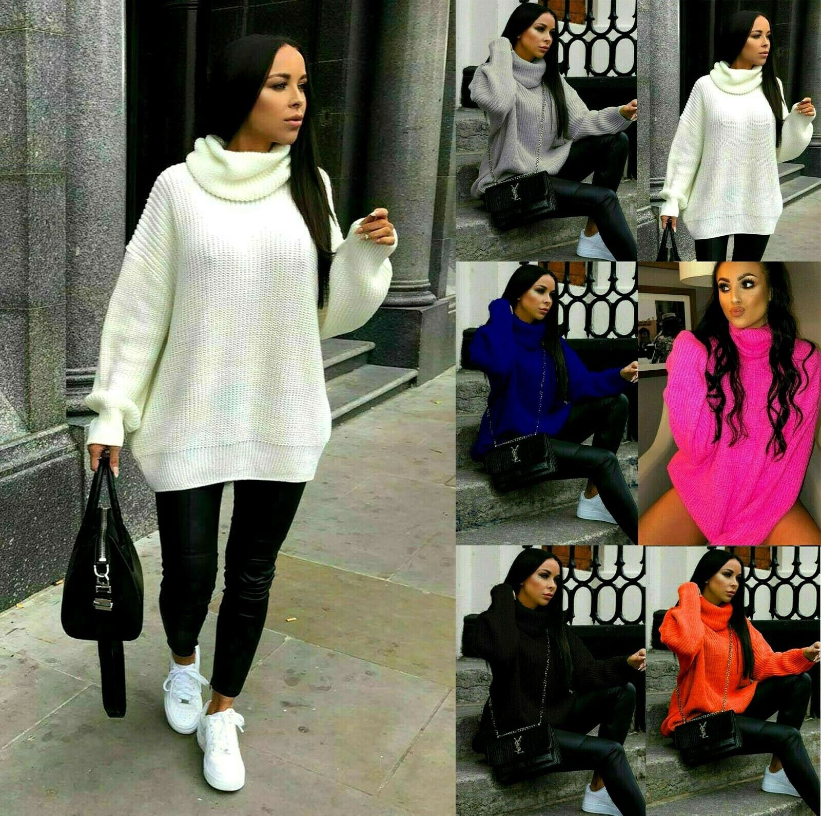 Ladies Oversized Jumper Sweatshirt 