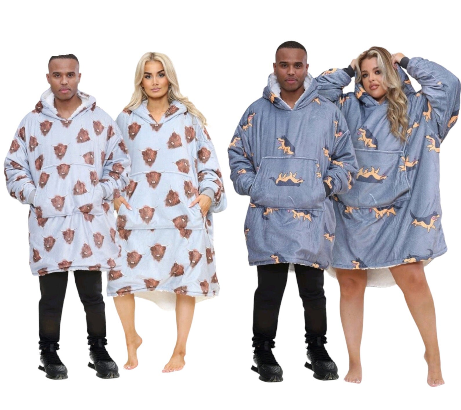 Adult Unisex Oversized Oddie Hoodie Blanket Sherpa Fleece Etsy UK