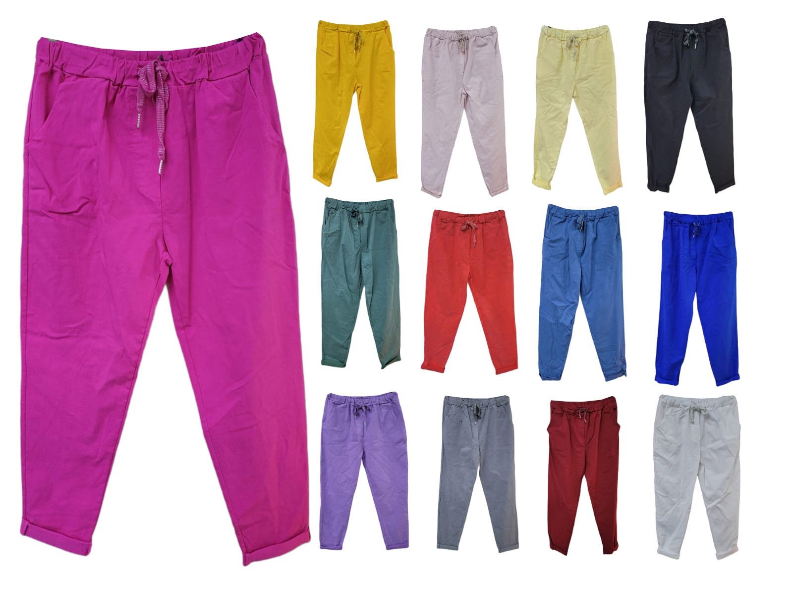 Womens Magic Pants Trousers Ladies Joggers Stretch Italian Etsy