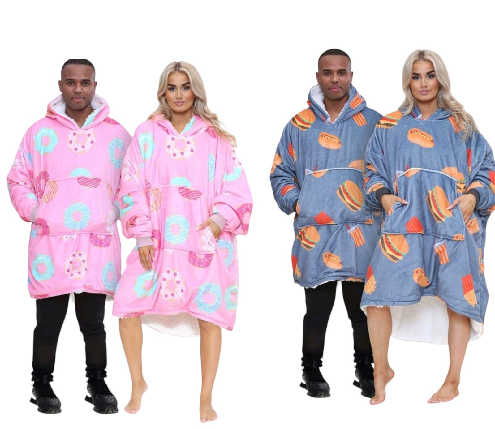 Adult Unisex Oversized Oddie Hoodie Blanket Sherpa Fleece Etsy UK